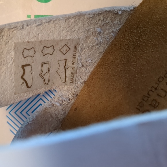 Eric Michael White Leather Adjustable Strap Low Wedge Sandals 37 - Picture 7 of 12